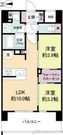 ソルレヴェンテ新梅田の物件間取画像
